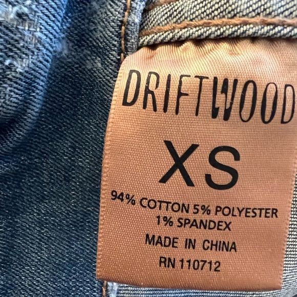 Driftwood Geena Embroidered Floral Denim Jacket -  XS - Picture 9 of 9